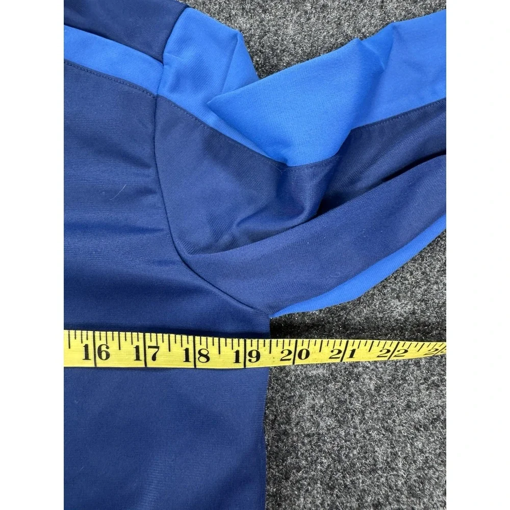 Nike Youth XL Full Zip Track Jacket Blue Swoosh Athletic Sportswear Spell Out